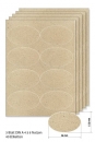 Grasetiketten beige oval maxi 96x57,5mm, selbstklebend, 5 Blatt A4